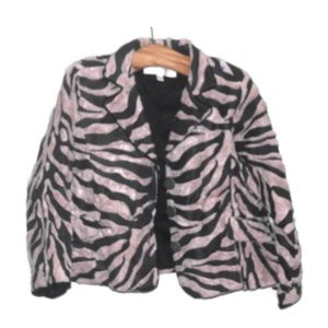 New Trish Scully Girls Animal Print Jacket Coat